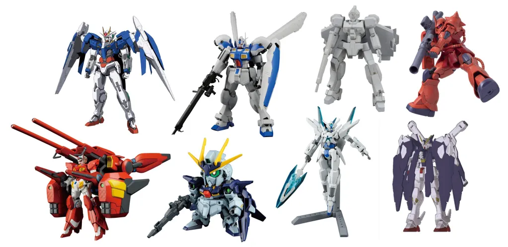 Photos of some exclusive Gundam collectibles. These are just examples and are not apart of the demolished anime collection.